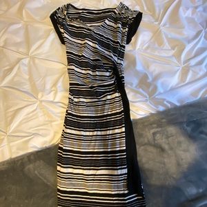 Liz Lange Black and White Maternity Dress